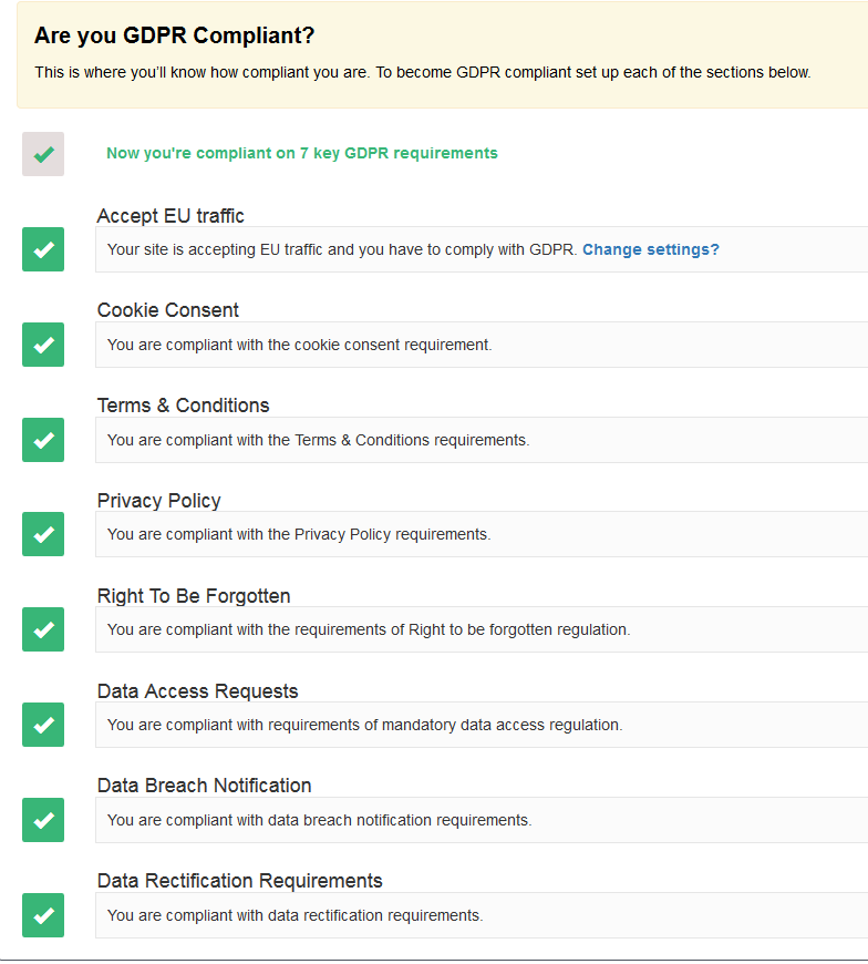 Website Compliant With GDPR in 7 Key Areas - GDPR Website Compliance